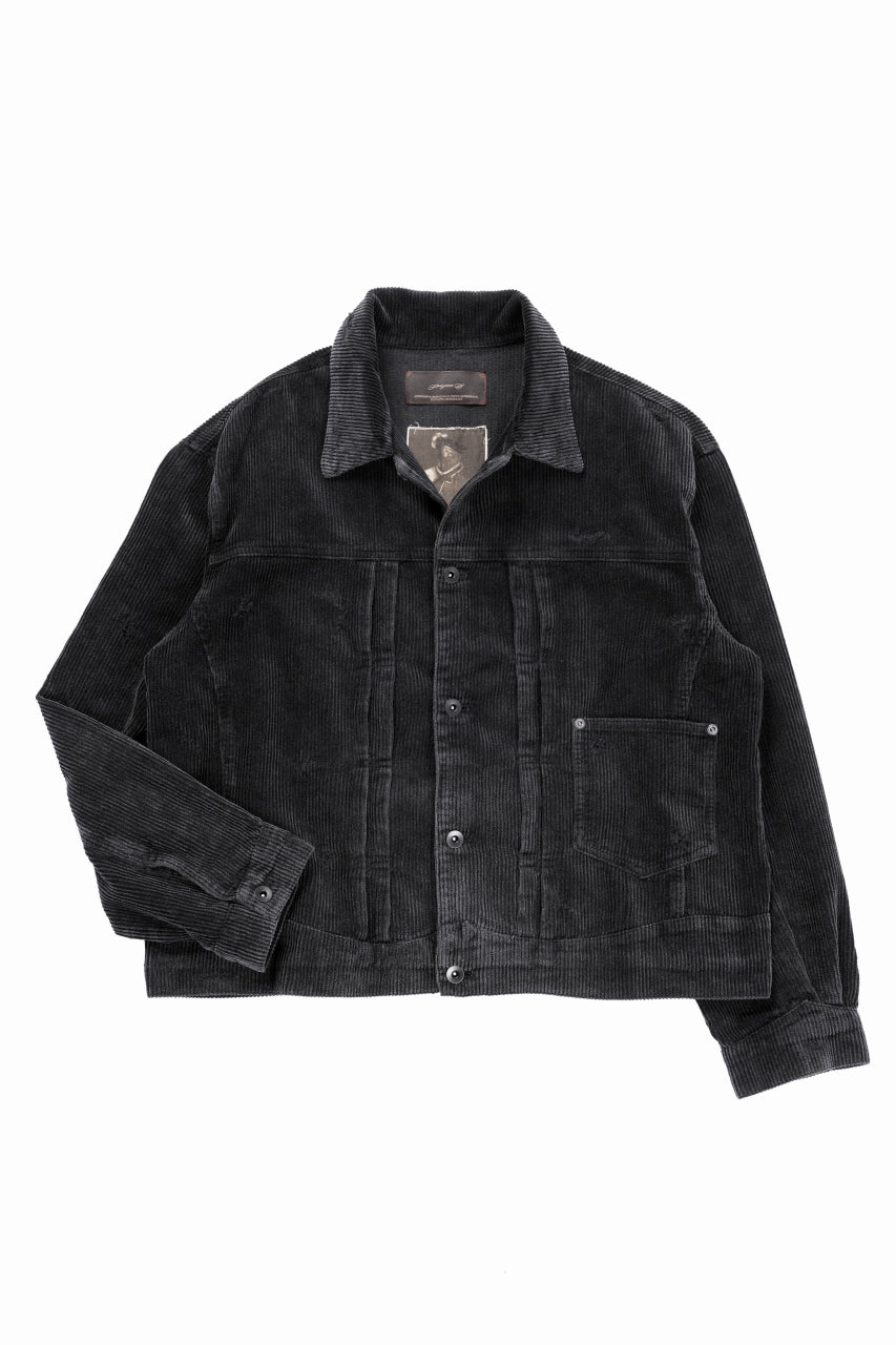 Load image into Gallery viewer, Professor.E AGED CORDUROY JKT (AGED BLACK)