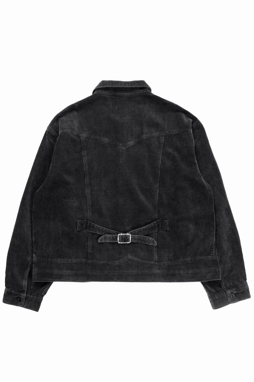 Load image into Gallery viewer, Professor.E AGED CORDUROY JKT (AGED BLACK)