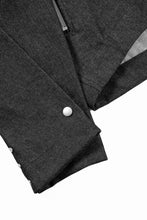 Load image into Gallery viewer, A.F ARTEFACT TUCK SLEEVE JACKET / RAW DENIM (BLACK)