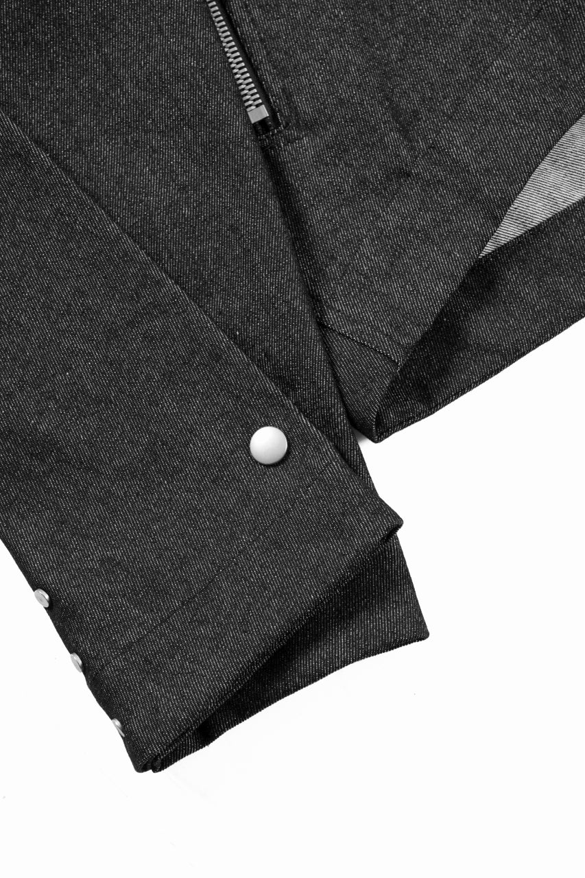 Load image into Gallery viewer, A.F ARTEFACT TUCK SLEEVE JACKET / RAW DENIM (BLACK)