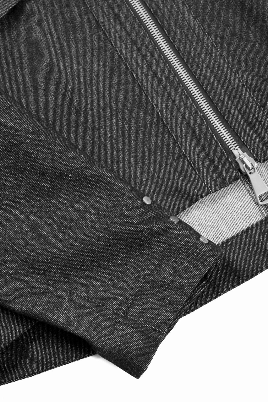 Load image into Gallery viewer, A.F ARTEFACT TUCK SLEEVE JACKET / RAW DENIM (BLACK)