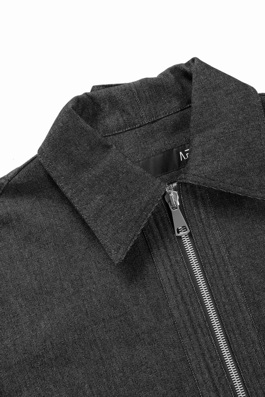 Load image into Gallery viewer, A.F ARTEFACT TUCK SLEEVE JACKET / RAW DENIM (BLACK)