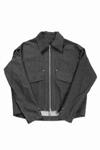 Load image into Gallery viewer, A.F ARTEFACT TUCK SLEEVE JACKET / RAW DENIM (BLACK)