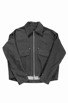 Load image into Gallery viewer, A.F ARTEFACT TUCK SLEEVE JACKET / RAW DENIM (BLACK)