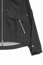 Load image into Gallery viewer, A.F ARTEFACT TUCK SLEEVE JACKET / RAW DENIM (BLACK)