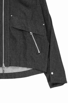 Load image into Gallery viewer, A.F ARTEFACT TUCK SLEEVE JACKET / RAW DENIM (BLACK)