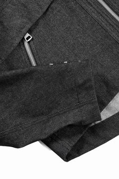 Load image into Gallery viewer, A.F ARTEFACT TUCK SLEEVE JACKET / RAW DENIM (BLACK)