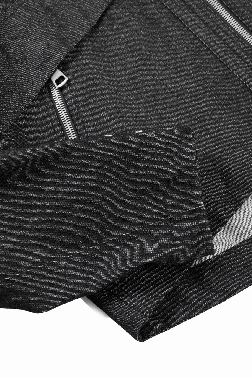 Load image into Gallery viewer, A.F ARTEFACT TUCK SLEEVE JACKET / RAW DENIM (BLACK)