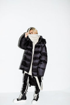 画像をギャラリービューアに読み込む, A.F ARTEFACT exclusive DUVET VERTICAL DOWN JACKET (BLACK)