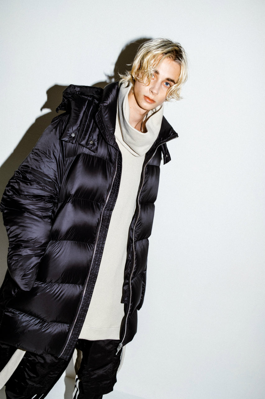 画像をギャラリービューアに読み込む, A.F ARTEFACT exclusive DUVET VERTICAL DOWN JACKET (BLACK)