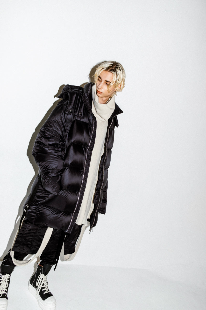 画像をギャラリービューアに読み込む, A.F ARTEFACT exclusive DUVET VERTICAL DOWN JACKET (BLACK)