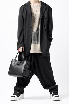 画像をギャラリービューアに読み込む, discord Yohji Yamamoto Gusset Diaphragm Tote Bag (M) / Smooth Cow Leather (BLACK)