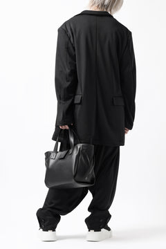 画像をギャラリービューアに読み込む, discord Yohji Yamamoto Gusset Diaphragm Tote Bag (M) / Smooth Cow Leather (BLACK)