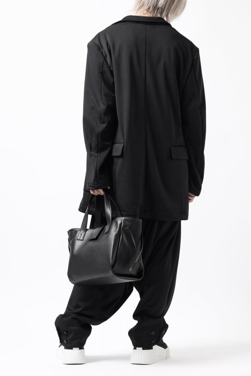 画像をギャラリービューアに読み込む, discord Yohji Yamamoto Gusset Diaphragm Tote Bag (M) / Smooth Cow Leather (BLACK)