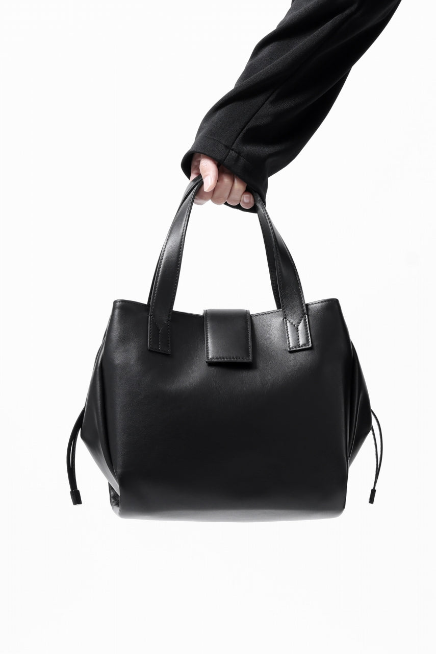 画像をギャラリービューアに読み込む, discord Yohji Yamamoto Gusset Diaphragm Tote Bag (M) / Smooth Cow Leather (BLACK)