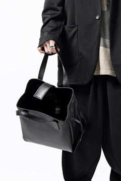 画像をギャラリービューアに読み込む, discord Yohji Yamamoto Gusset Diaphragm Tote Bag (M) / Smooth Cow Leather (BLACK)