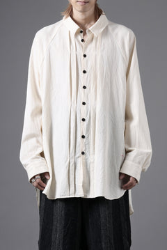 画像をギャラリービューアに読み込む, KLASICA SH-043 - Tw 2 POCKETS ATELIER BLOUSE / LOOSE WOVEN TYPE WRITER (ECRU)