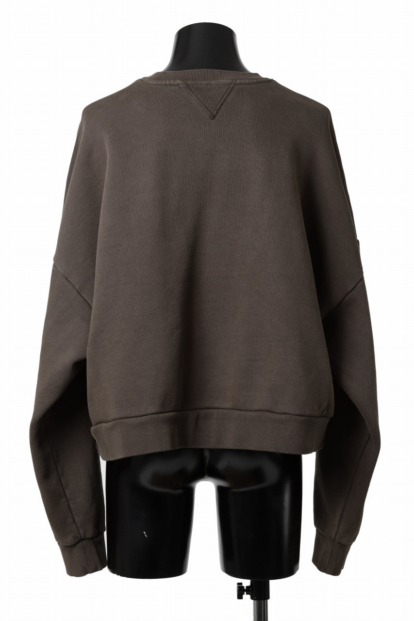 画像をギャラリービューアに読み込む, entire studios BOX CREW SWEAT PULLOVER (BRUNETTE)