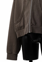 画像をギャラリービューアに読み込む, entire studios ETERNAL ZIP SWEAT PARKA (BRUNETTE)