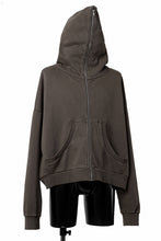 画像をギャラリービューアに読み込む, entire studios ETERNAL ZIP SWEAT PARKA (BRUNETTE)