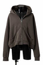画像をギャラリービューアに読み込む, entire studios ETERNAL ZIP SWEAT PARKA (BRUNETTE)