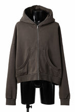 画像をギャラリービューアに読み込む, entire studios ETERNAL ZIP SWEAT PARKA (BRUNETTE)