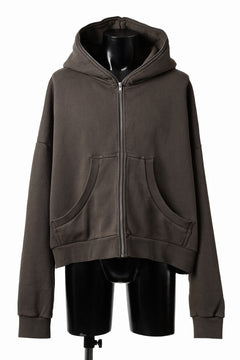 画像をギャラリービューアに読み込む, entire studios ETERNAL ZIP SWEAT PARKA (BRUNETTE)