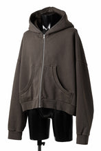 画像をギャラリービューアに読み込む, entire studios ETERNAL ZIP SWEAT PARKA (BRUNETTE)