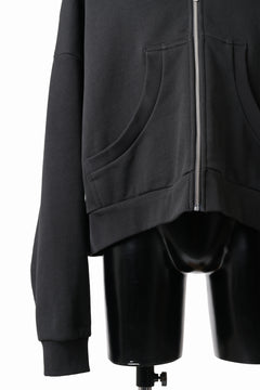 画像をギャラリービューアに読み込む, entire studios ETERNAL ZIP SWEAT PARKA (SOOT)