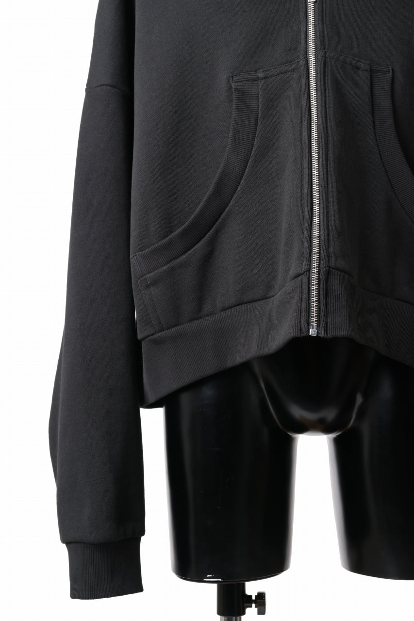 画像をギャラリービューアに読み込む, entire studios ETERNAL ZIP SWEAT PARKA (SOOT)