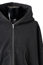 画像をギャラリービューアに読み込む, entire studios ETERNAL ZIP SWEAT PARKA (WASHED BLACK)