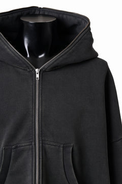 画像をギャラリービューアに読み込む, entire studios ETERNAL ZIP SWEAT PARKA (WASHED BLACK)