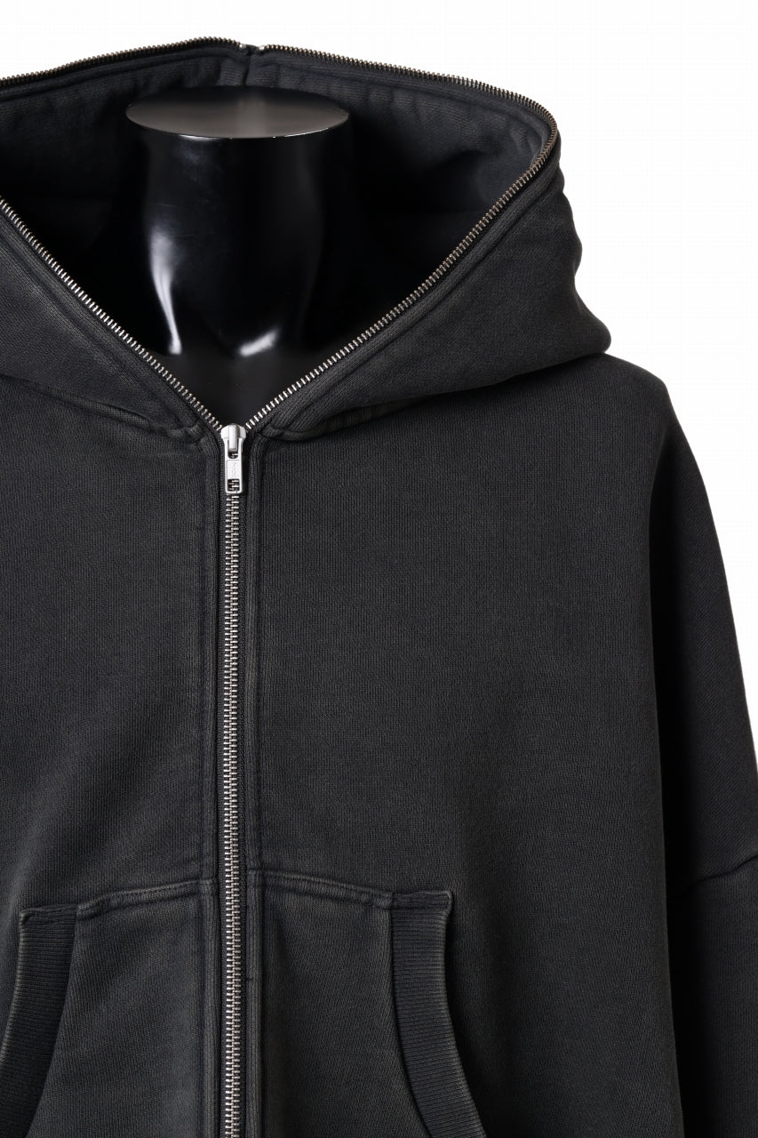 画像をギャラリービューアに読み込む, entire studios ETERNAL ZIP SWEAT PARKA (WASHED BLACK)