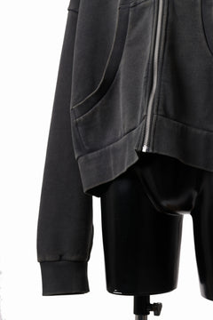 画像をギャラリービューアに読み込む, entire studios ETERNAL ZIP SWEAT PARKA (WASHED BLACK)