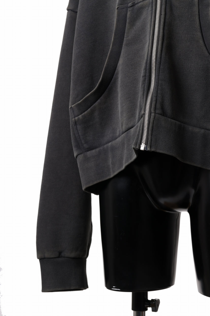 画像をギャラリービューアに読み込む, entire studios ETERNAL ZIP SWEAT PARKA (WASHED BLACK)