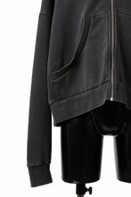 画像をギャラリービューアに読み込む, entire studios ETERNAL ZIP SWEAT PARKA (WASHED BLACK)