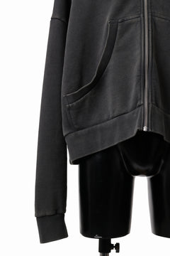 画像をギャラリービューアに読み込む, entire studios ETERNAL ZIP SWEAT PARKA (WASHED BLACK)