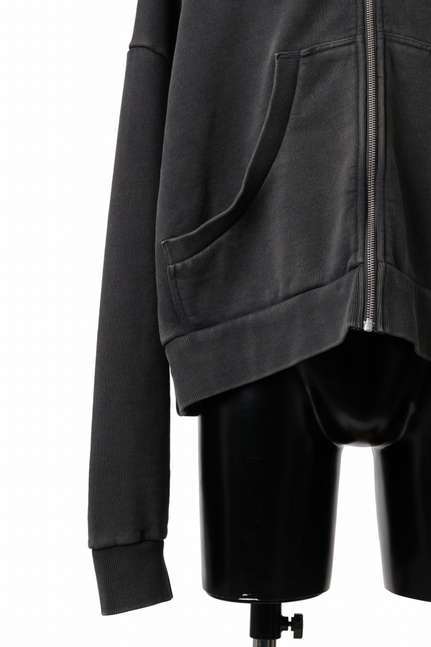 画像をギャラリービューアに読み込む, entire studios ETERNAL ZIP SWEAT PARKA (WASHED BLACK)