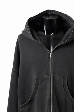 画像をギャラリービューアに読み込む, entire studios ETERNAL ZIP SWEAT PARKA (WASHED BLACK)