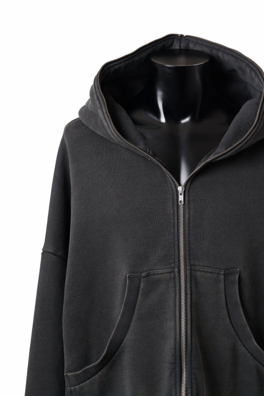 画像をギャラリービューアに読み込む, entire studios ETERNAL ZIP SWEAT PARKA (WASHED BLACK)