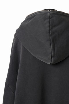 画像をギャラリービューアに読み込む, entire studios ETERNAL ZIP SWEAT PARKA (WASHED BLACK)