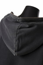 画像をギャラリービューアに読み込む, entire studios ETERNAL ZIP SWEAT PARKA (WASHED BLACK)