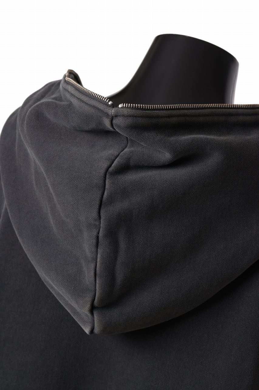 画像をギャラリービューアに読み込む, entire studios ETERNAL ZIP SWEAT PARKA (WASHED BLACK)