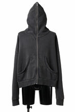 画像をギャラリービューアに読み込む, entire studios ETERNAL ZIP SWEAT PARKA (WASHED BLACK)