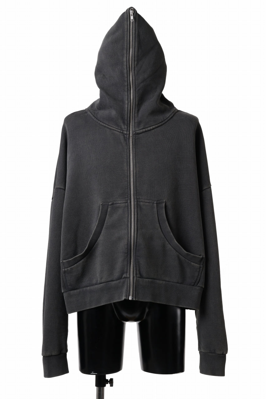 画像をギャラリービューアに読み込む, entire studios ETERNAL ZIP SWEAT PARKA (WASHED BLACK)