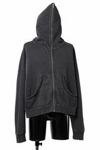 画像をギャラリービューアに読み込む, entire studios ETERNAL ZIP SWEAT PARKA (WASHED BLACK)