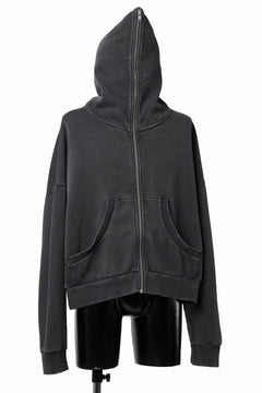 画像をギャラリービューアに読み込む, entire studios ETERNAL ZIP SWEAT PARKA (WASHED BLACK)