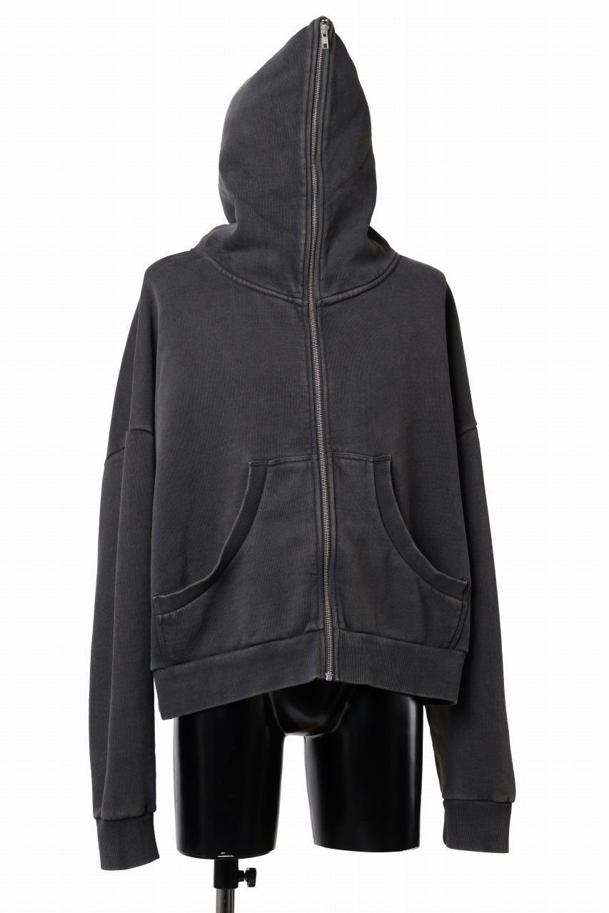画像をギャラリービューアに読み込む, entire studios ETERNAL ZIP SWEAT PARKA (WASHED BLACK)