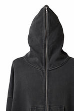 画像をギャラリービューアに読み込む, entire studios ETERNAL ZIP SWEAT PARKA (WASHED BLACK)