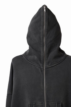 画像をギャラリービューアに読み込む, entire studios ETERNAL ZIP SWEAT PARKA (WASHED BLACK)